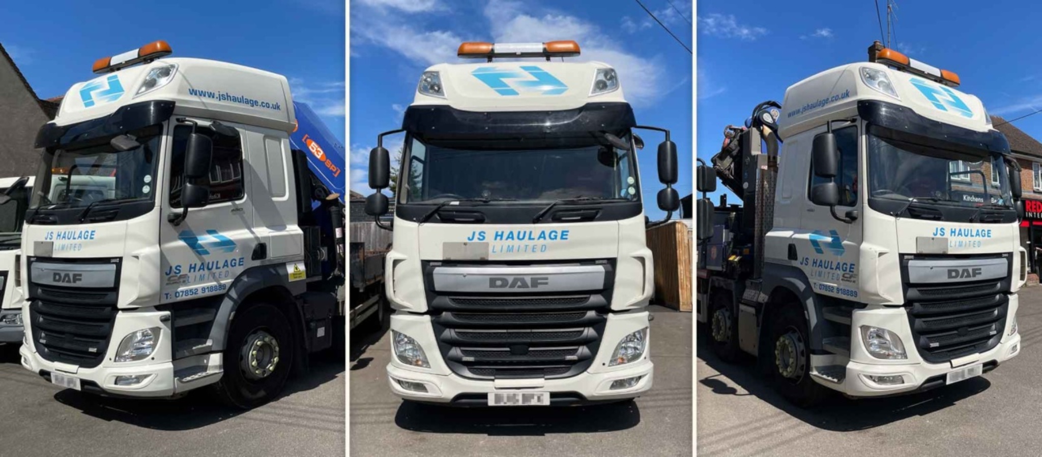 JS Haulage DAF CF460 lorry for hire